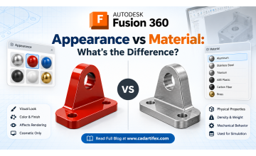 Fusion 360 Appearance vs Material: What’s the Difference?